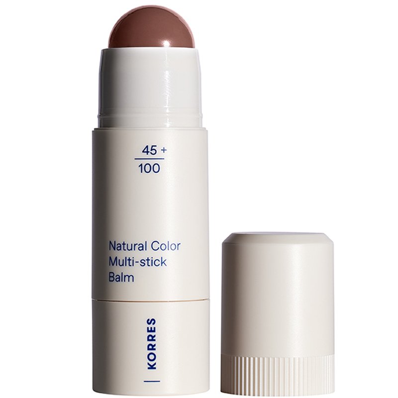 Korres Natural Collor Multi Stick Balm Πολυχρηστικό Stick με Κρεμώδη Υφή για Φυσικό Αποτέλεσμα & Λάμψη 4,5g - 32 Muted Brown