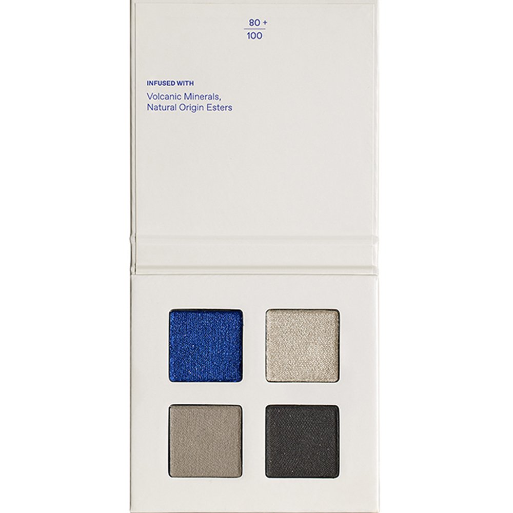 Korres Korres Real Color Eyeshadow Palette Τετραπλή Παλέτα Σκιών με Πλούσια Χρώματα σε Ματ & Μεταλλικές Αποχρώσεις με Κρεμώδη Υφή για Εύκολη Εφαρμογή 4g - 02 Smokey Sea