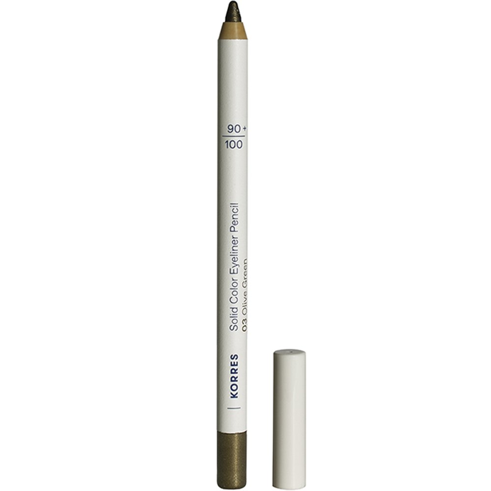 Korres Korres Solid Color Eyeliner Pencil Απαλό Μολύβι Ματιών για Έντονο Χρώμα & για Τέλειο Περίγραμμα με Ένα Μόνο Πέρασμα 1,2g - 03 Olive Green