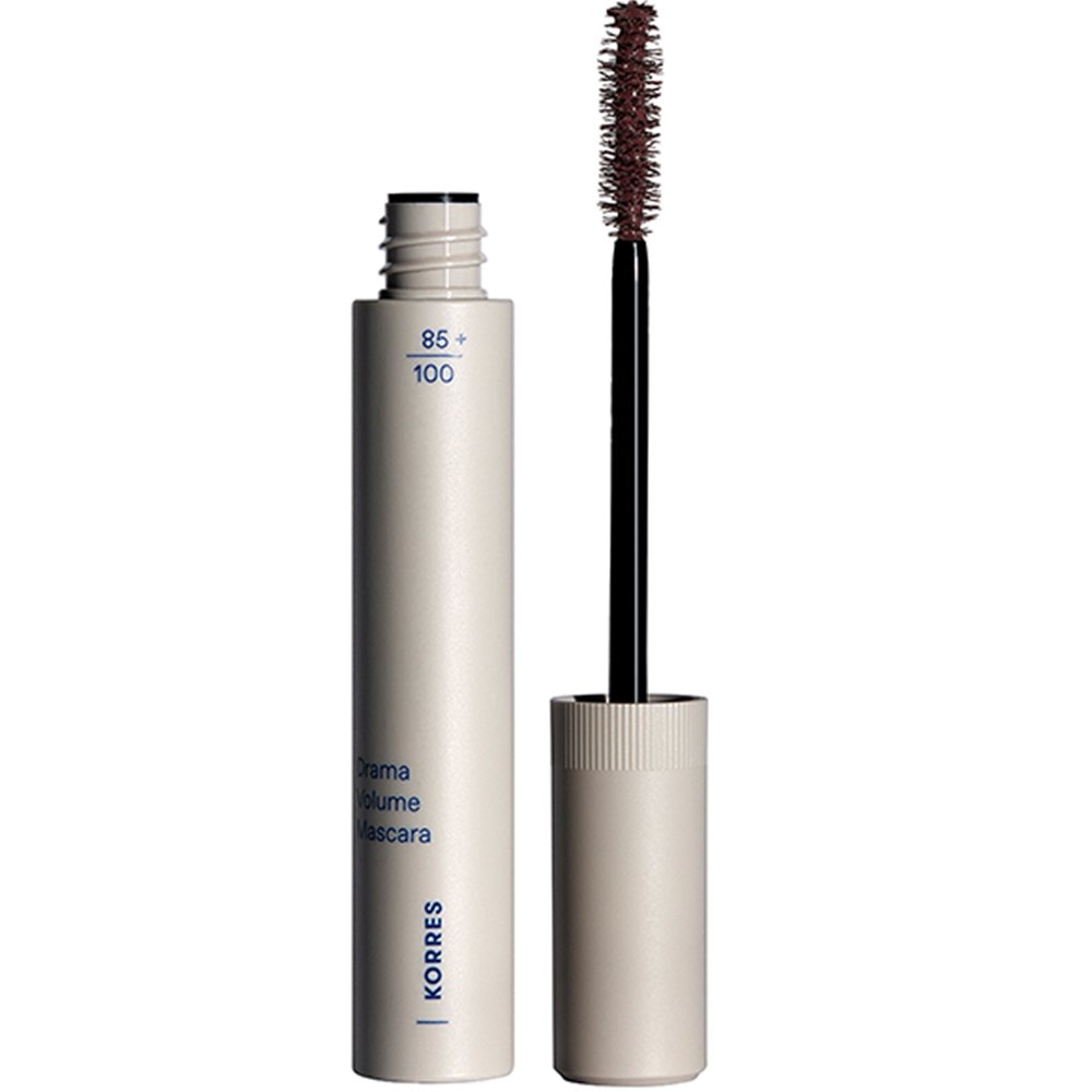 Korres Korres Drama Volume Mascara με Ειδικά Σχεδιασμένο Βουρτσάκι που Προσφέρει Μεγάλες & Πυκνές Βλεφαρίδες για Εντυπωσιακό Βλέμμα 13ml - 02 Plum Brown