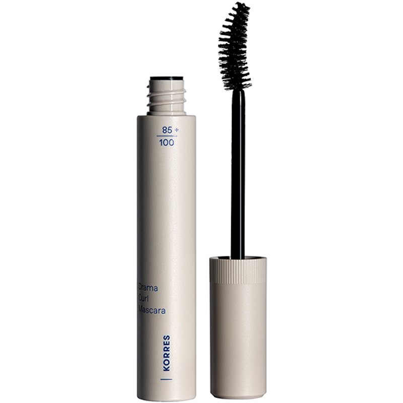 Korres Drama Curl Mascara Μάσκαρα με Καμπυλωτό Βουρτσάκι που Προσφέρει Μεγάλες & Πυκνές Βλεφαρίδες για Εντυπωσιακή Εμφάνιση 13ml - 01 Black