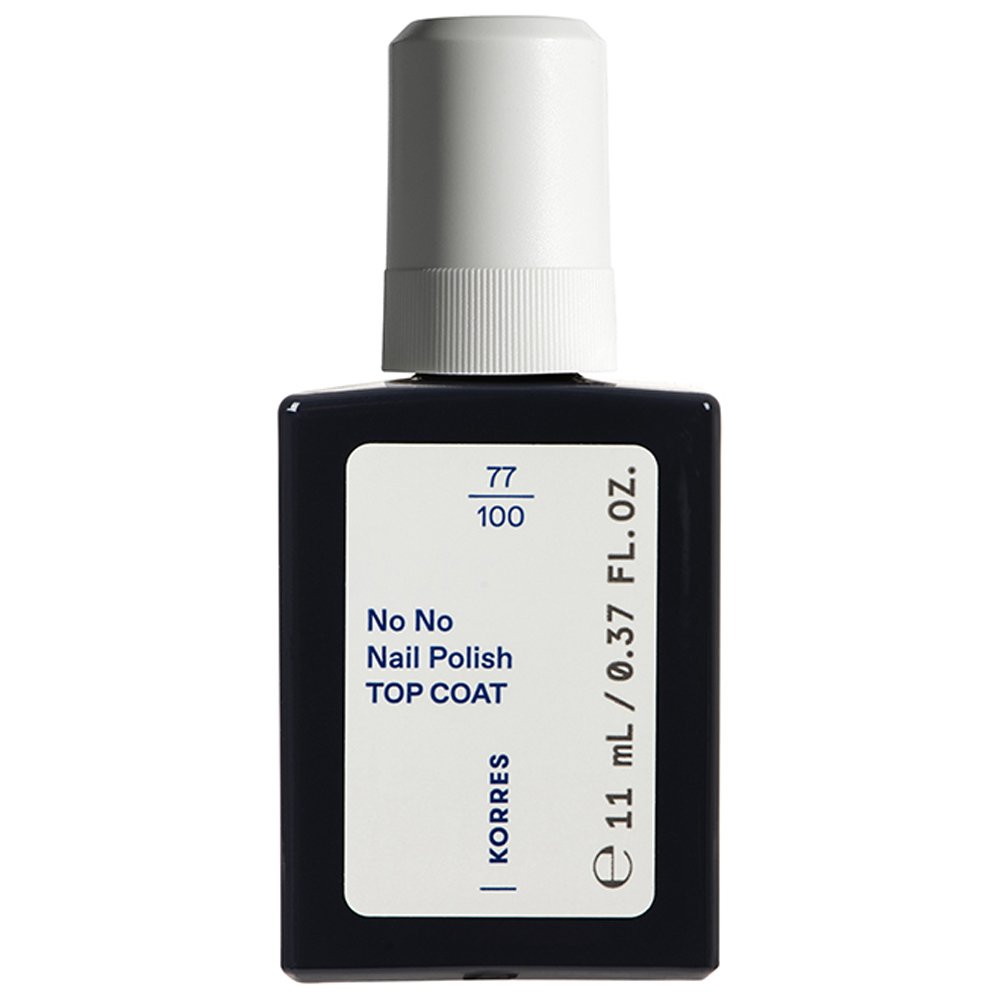 Korres No No Nail Polish Top Coat Υψηλής Φυσικής Περιεκτικότητας που Θωρακίζει το Χρώμα Μεγάλης Διάρκειας 11ml