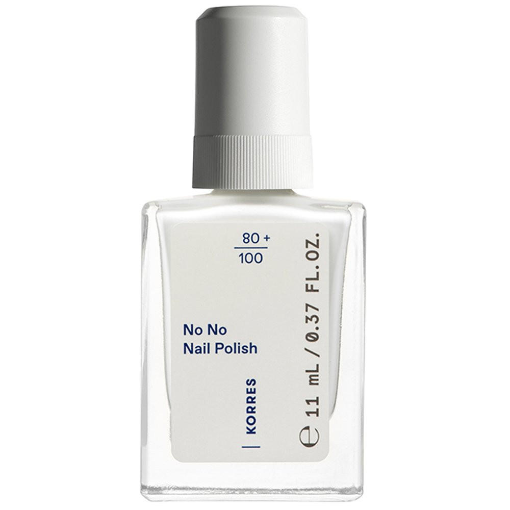 Korres No No Nail Polish Βερνίκι Νυχιών Υψηλής Φυσικής Περιεκτικότητας με Λάδι Αμυγδάλου 11ml - 01 Pure White