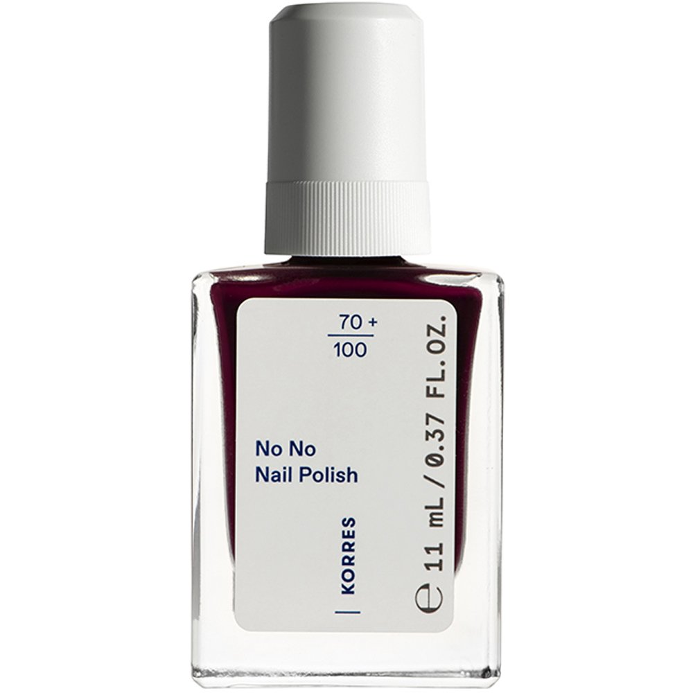 Korres No No Nail Polish Βερνίκι Νυχιών Υψηλής Φυσικής Περιεκτικότητας με Λάδι Αμυγδάλου 11ml - 59 Burgundy Red