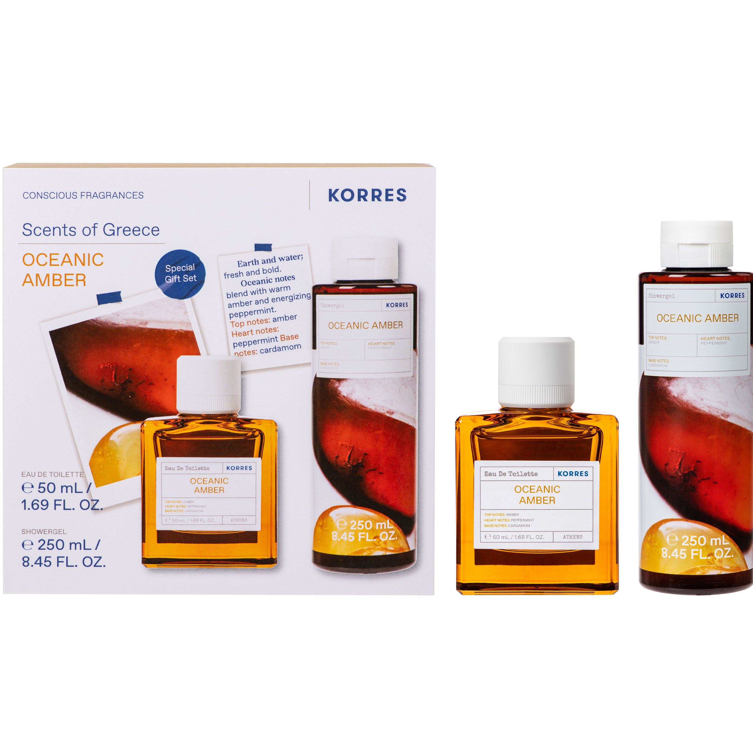 Korres Korres Promo Oceanic Amber Eau De Toilette 50ml & Showergel 250ml
