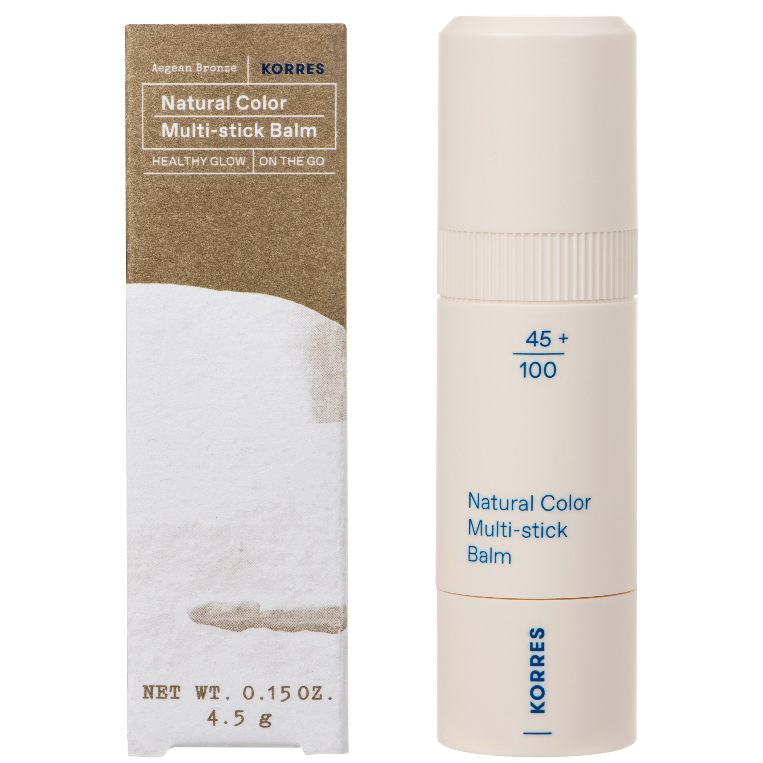 Korres Aegean Bronze Natural Color Multi-Stick Balm Βάλσαμο σε Μορφή Στικ με Εκχύλισμα Λουλουδιών Παιώνιας & Βούτυρα Καριτέ 4.5g