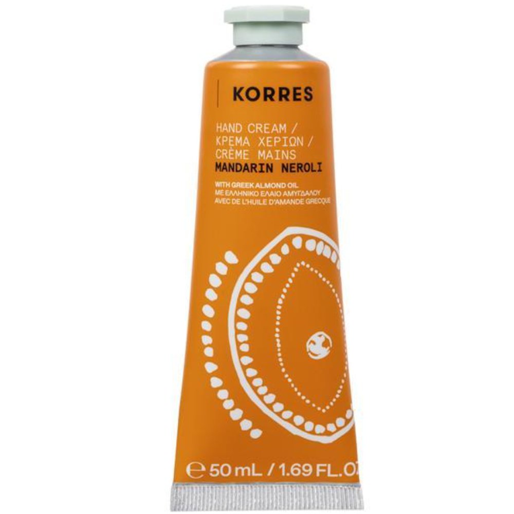 Korres Mandarin Neroli Hand Cream Ενυδατική Κρέμα Χεριών με Δροσερές Νότες από Μανταρίνι & Άνθη Νερατζιάς & Ελληνικό Έλαιο Αμυγδάλου 50ml