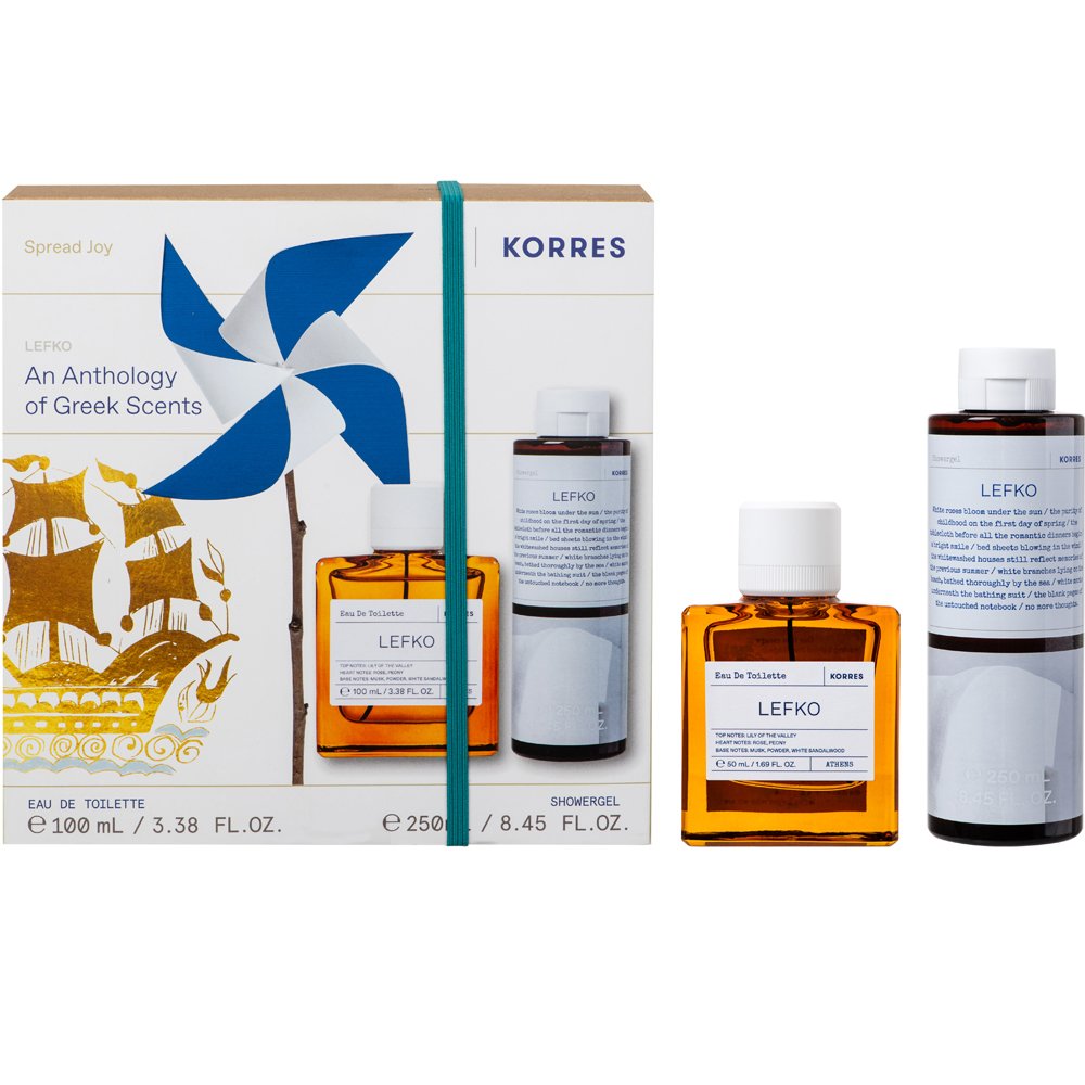 Korres Promo Lefko Eau De Toilette 100ml & Shower Gel 250ml