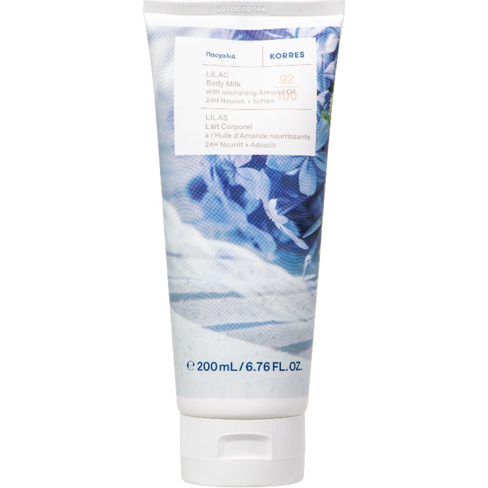 Korres Lilac 24h Nourish With Almond Oil Body Milk Ενυδατικό Γαλάκτωμα Σώματος με Πασχαλιά & Έλαιο Αμυγδάλου 200ml