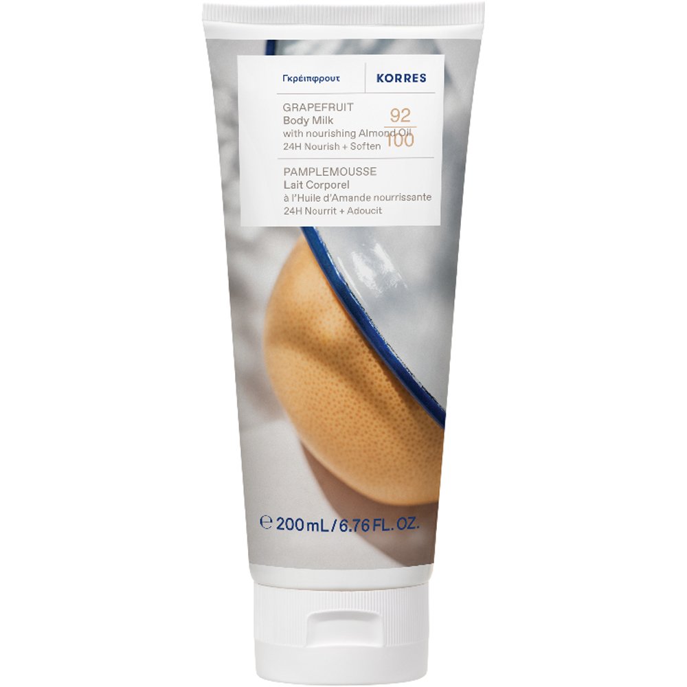 Korres Grapefruit 24h Nourish With Almond Oil Body Milk Ενυδατικό Γαλάκτωμα Σώματος με Γκρέιπφρουτ & Έλαιο Αμυγδάλου 200ml