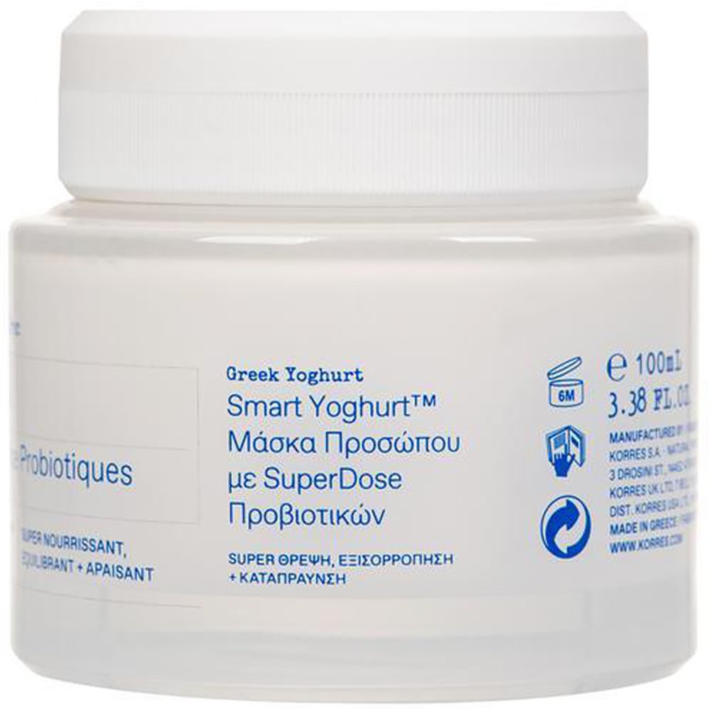 Korres Greek Yoghurt Smart Probiotic SuperDose Face Mask Καταπραϋντική Μάσκα Προσώπου με Προβιοτικά για Θρέψη & Εξισορρόπηση 100ml