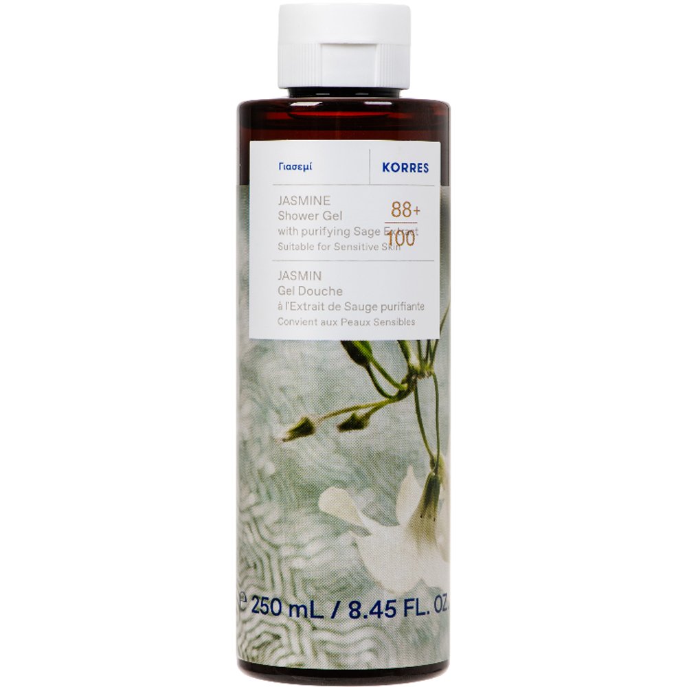 Korres Jasmine With Purifying Sage Extract Shower Gel Αφρόλουτρο Γιασεμί με Καθαριστικό Εκχύλισμα Φασκόμηλου 250ml