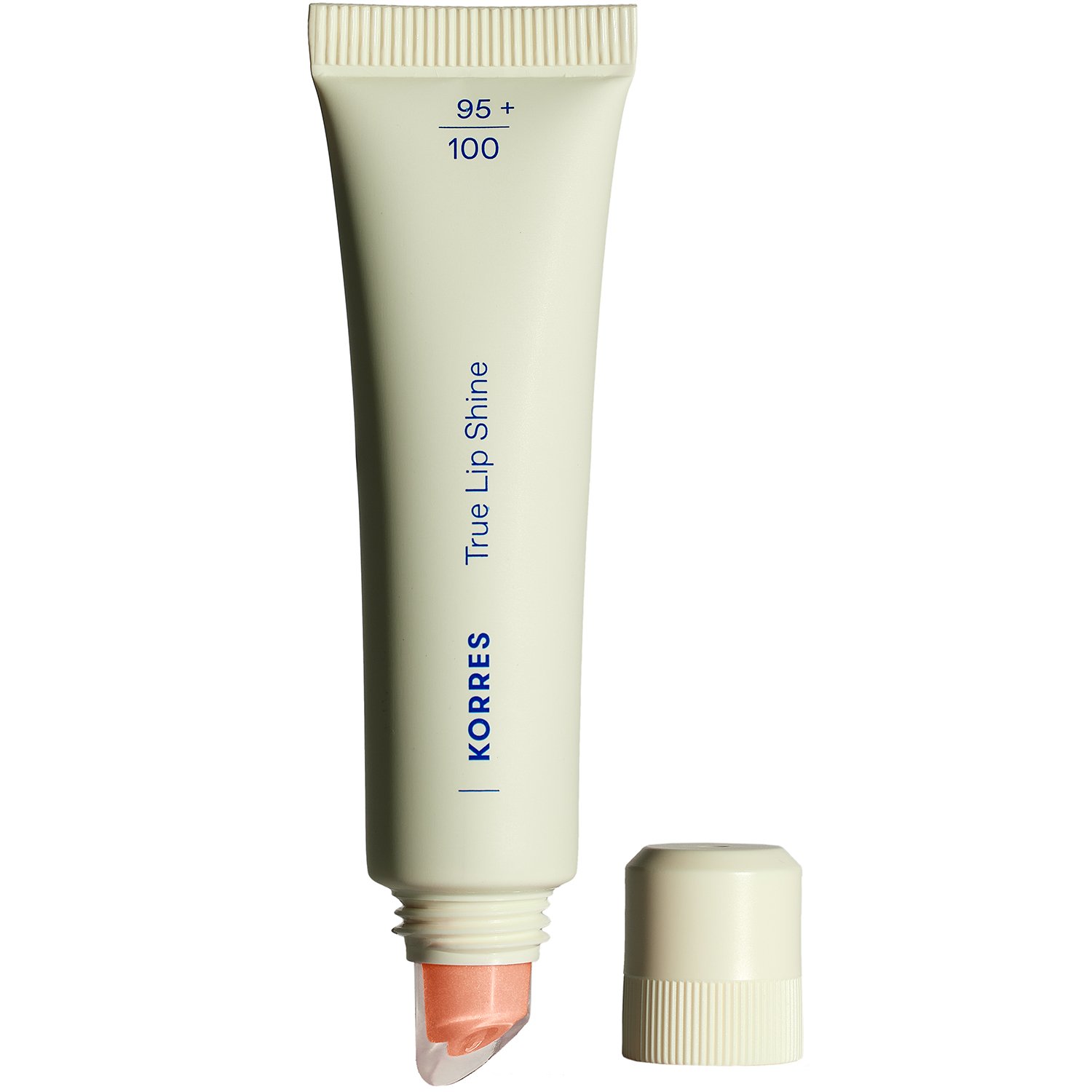 Korres True Lip Shine Balm Χειλιών Απαλού Χρώματος με Λαμπερό Αποτέλεσμα που δεν Κολλάει 10ml - 03 Peach Shimmer