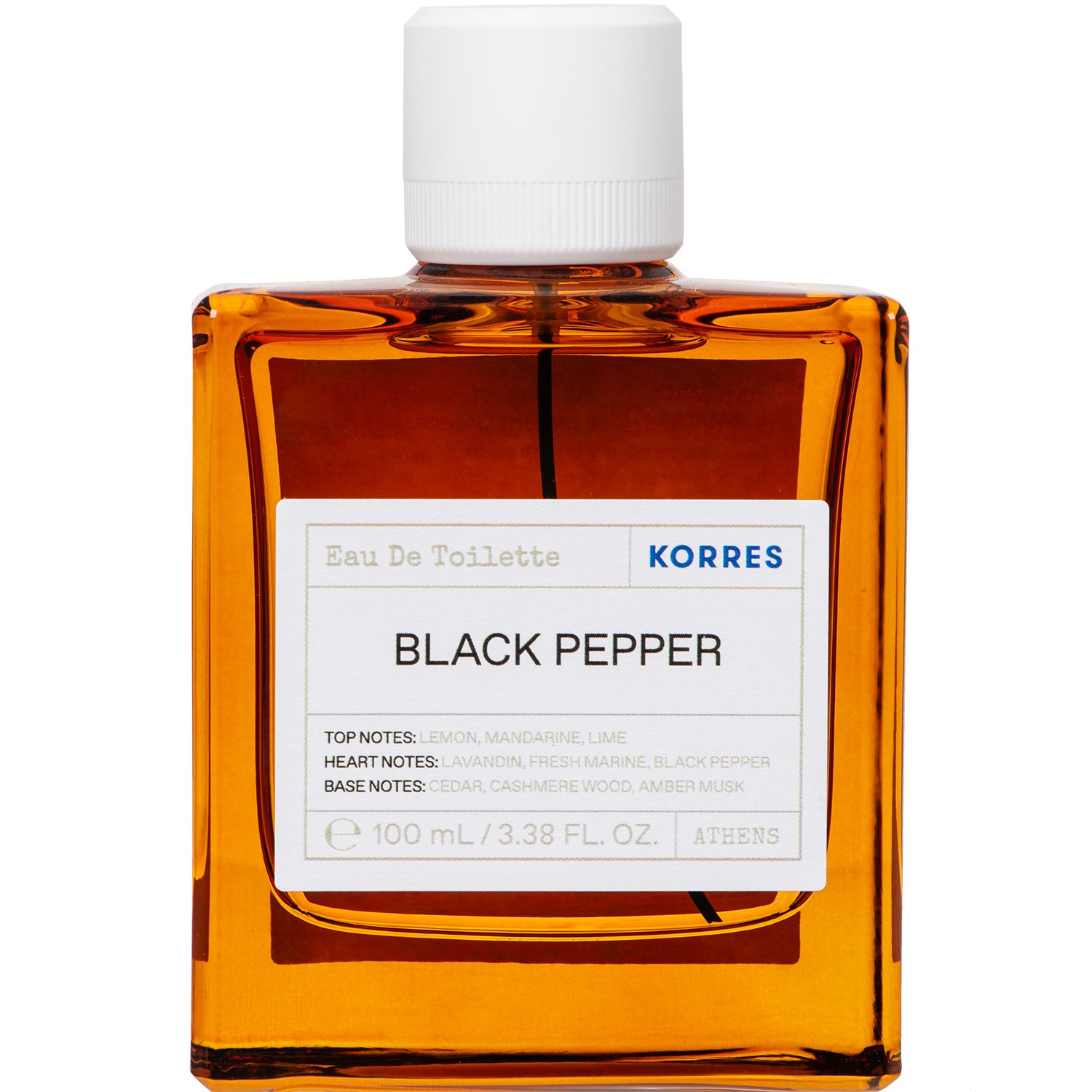 Korres Black Pepper Eau de Toilette Ανδρικό Άρωμα με Ζεστές, Πικάντικες & Ξυλώδεις Νότες 100ml