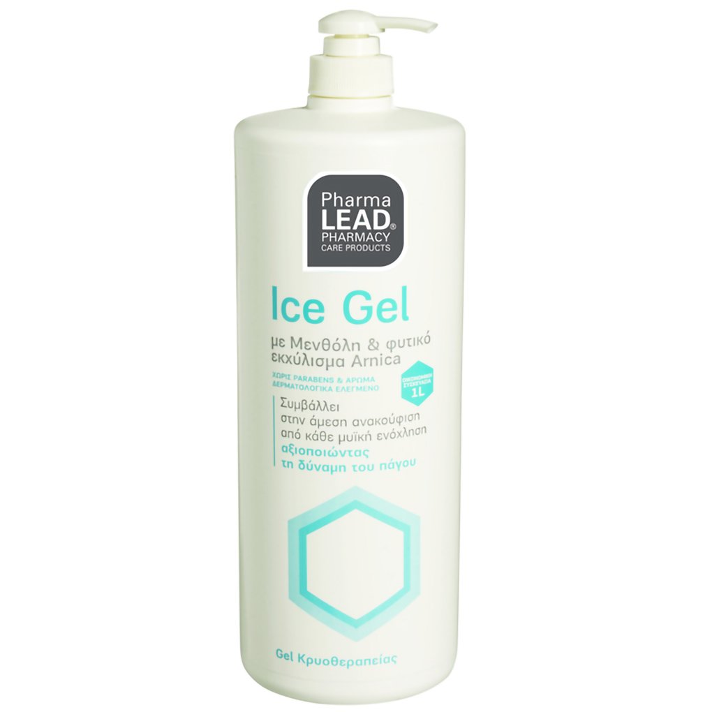 PharmaLead Ice Gel Κρυοθεραπείας με Μενθόλη & Φυτικό Εκχύλισμα Arnica για την Άμεση Ανακούφιση απο Κάθε Μυική Ενόχληση 1lt