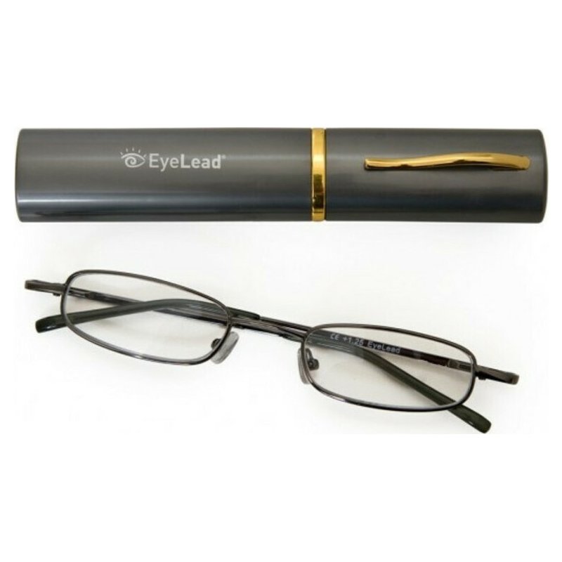 Eyelead Pocket Γυαλιά Διαβάσματος Τσέπης Γκρι, με Μεταλλικό Σκελετό – 1,25