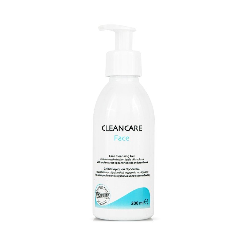 Synchroline Cleancare Face Cleansing Gel Τζελ Καθαρισμού Προσώπου 200ml