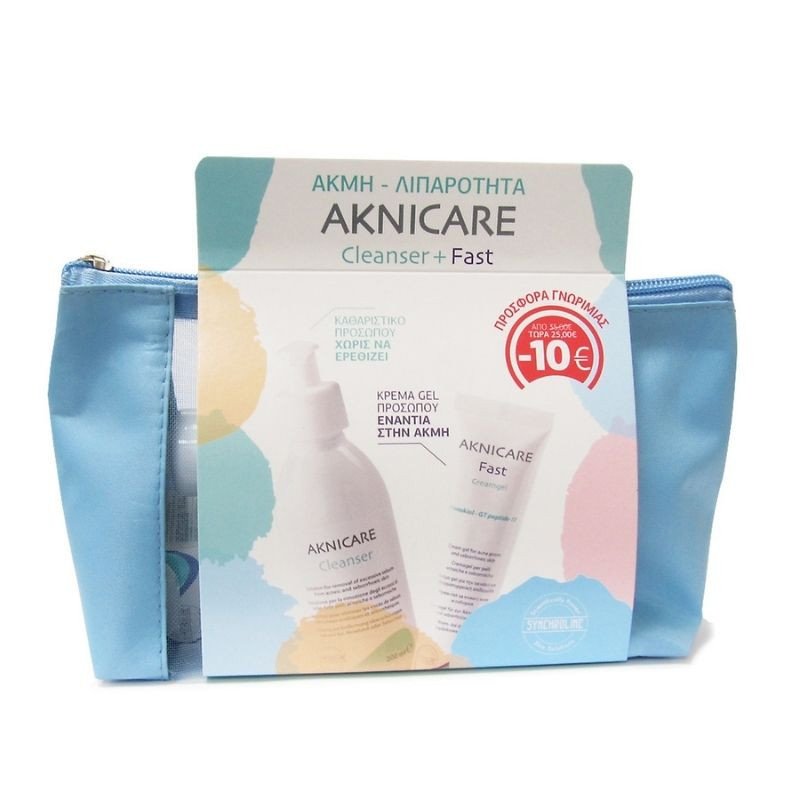 Synchroline Aknicare Cleanser 200ml & Synchroline Aknicare Fast Cream Gel 30ml
