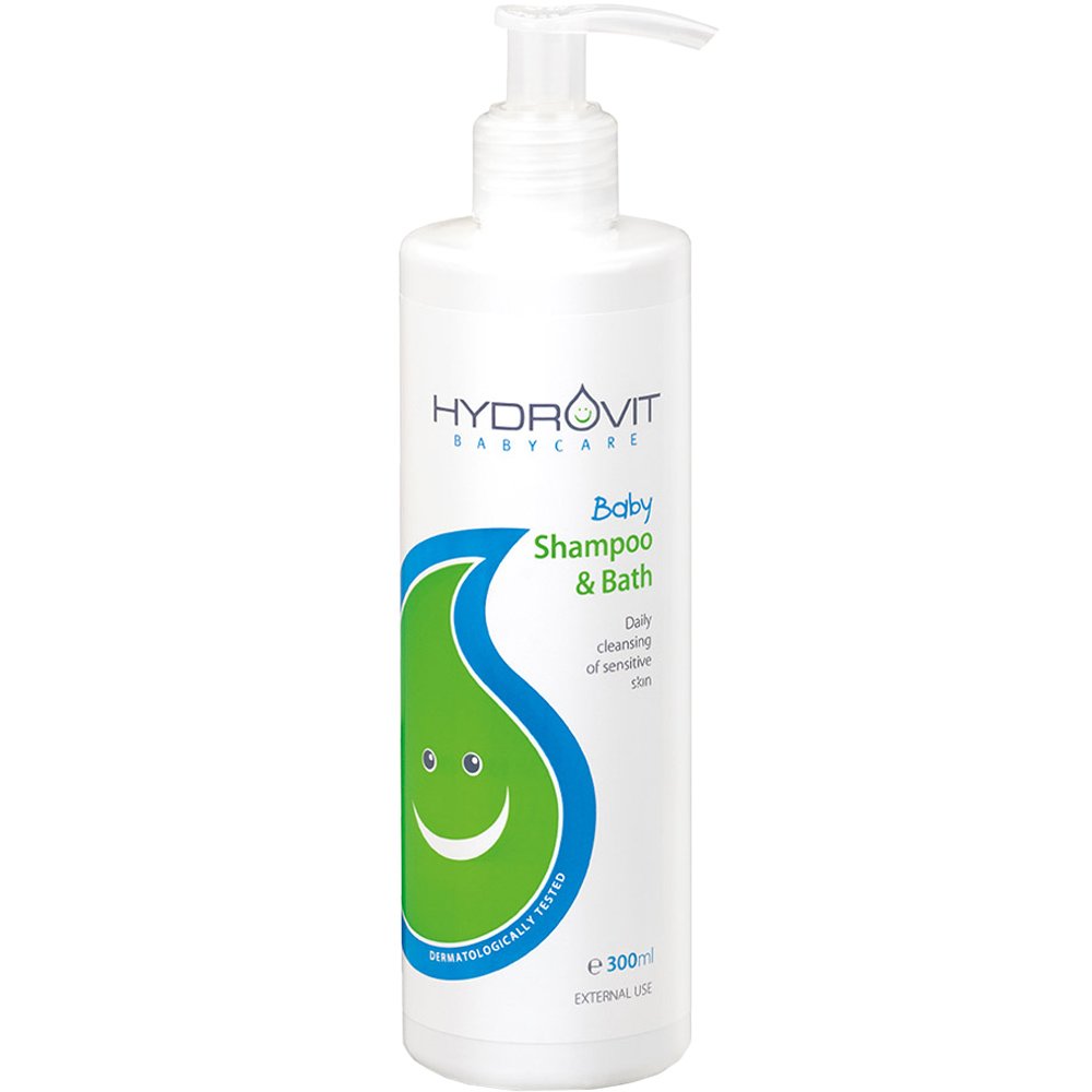 Hydrovit Hydrovit Baby Shampoo & Bath Βρεφικό Σαμπουάν & Αφρόλουτρο για Καθημερινό Καθαρισμό της Ευαίσθητης Επιδερμίδας 300ml 