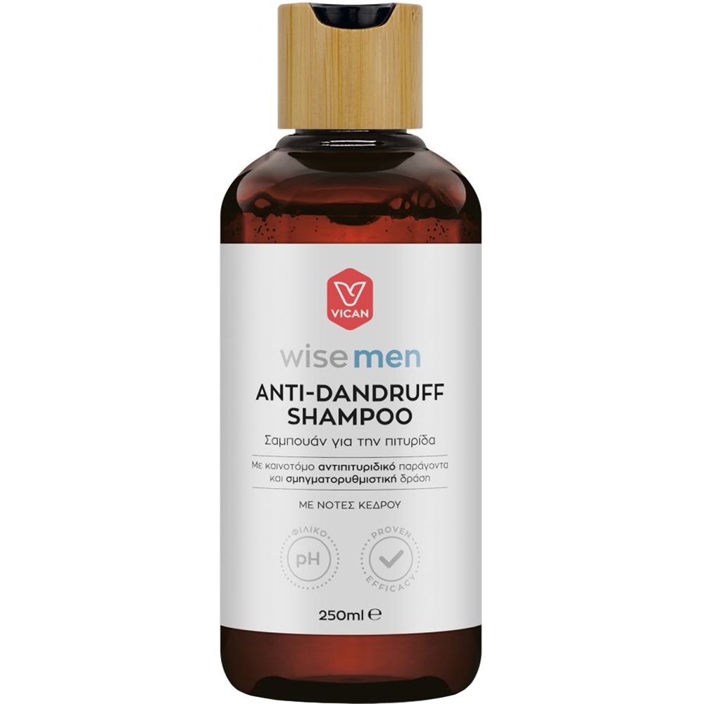 Vican Wise Men Anti-dandruff Shampoo Σαμπουάν για την Αντιμετώπιση της Πιτυρίδας με Καινοτόμο Αντιπιτυριδικό Παράγοντα & Σμηγματορυθμιστική Δράση 250ml