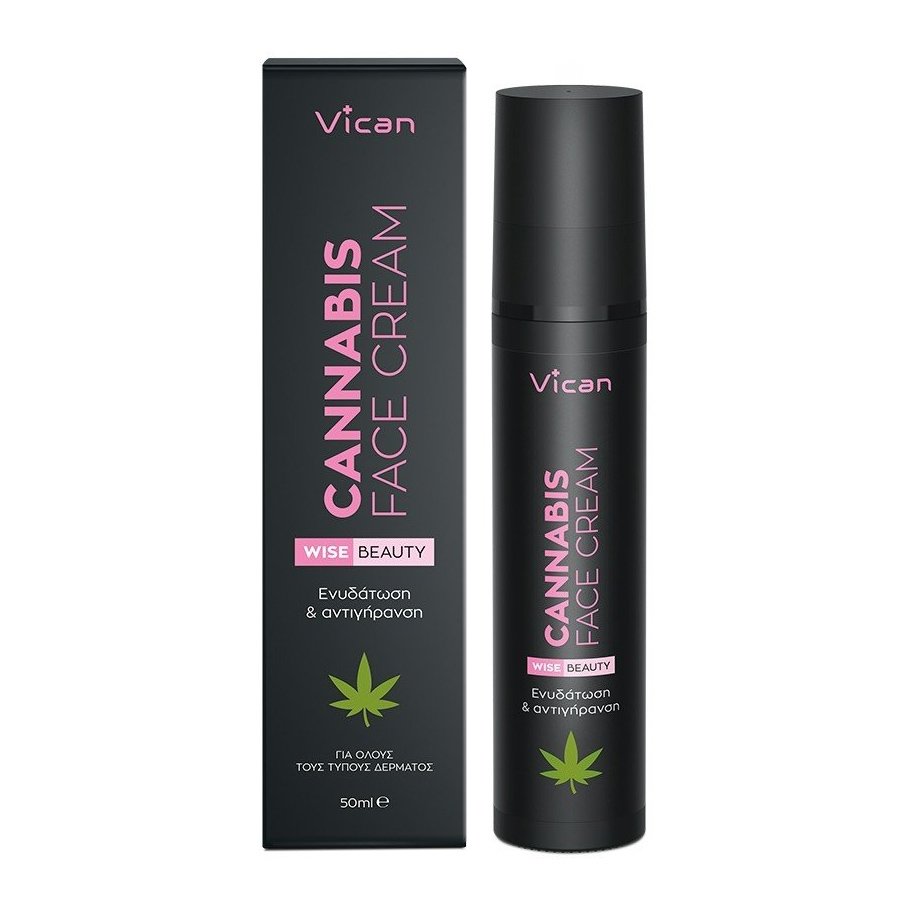 Vican Wise Beauty Cannabis Face Cream Κρέμα Βαθιάς Ενυδάτωσης & Αντιγήρανσης με Οργανικό Έλαιο Κάνναβης 50ml