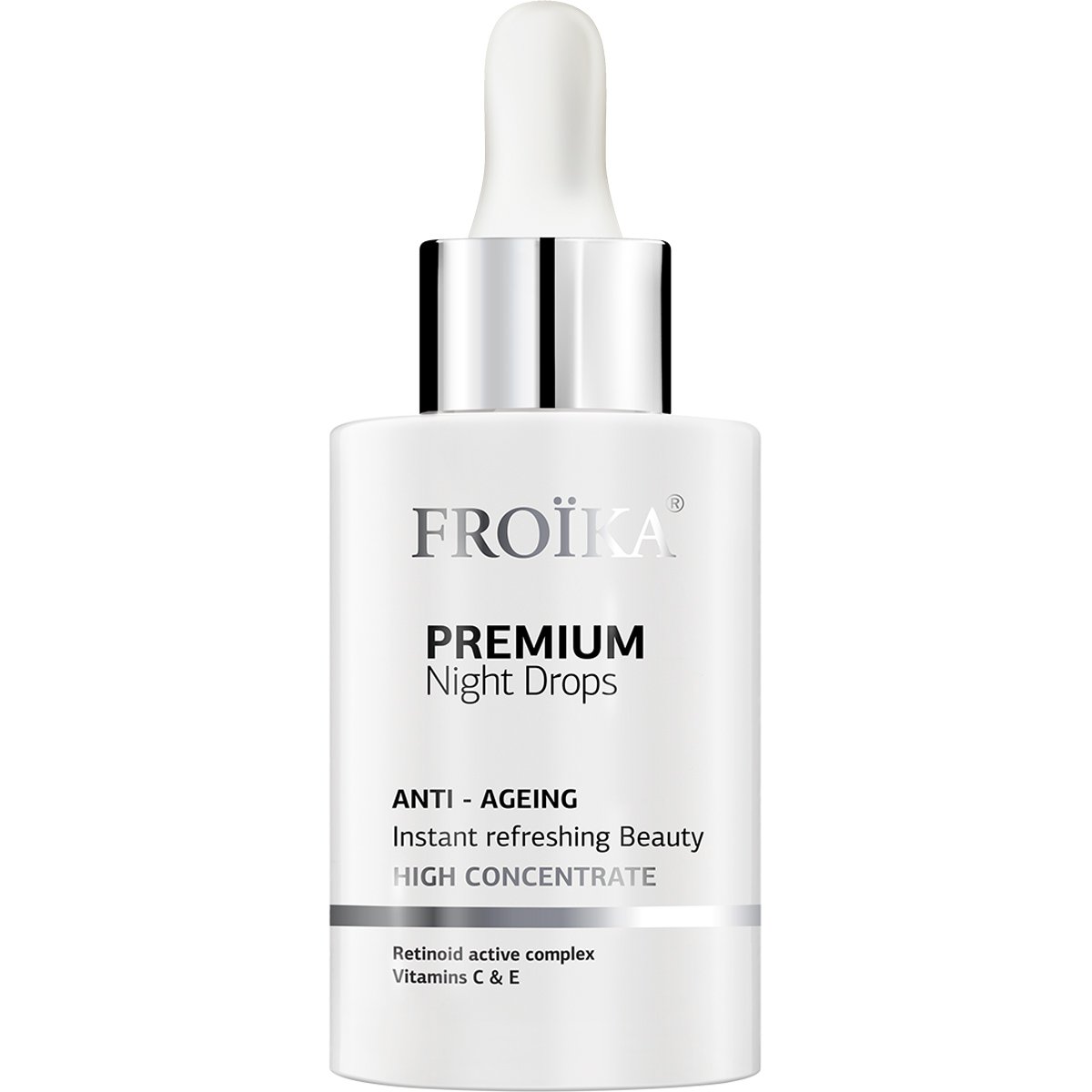 Froika Premium Night Drops Εντατικό Λάδι Νυχτερινής Φροντίδας που Μειώνει την Εμφάνιση Λεπτών Γραμμών & Ρυτίδων 30ml