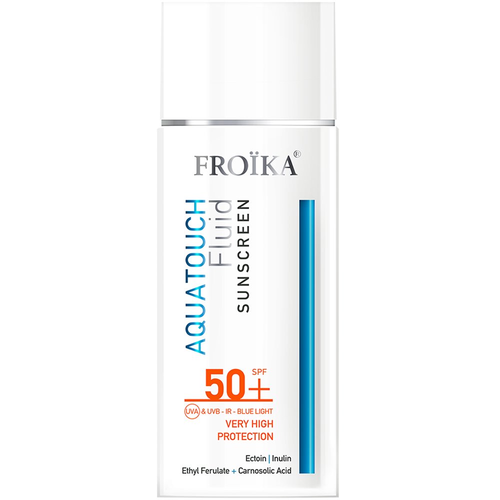 Froika Aquatouch Sunscreen Spf50+ Fluid Αντηλιακό Προσώπου Λεπτόρρευστης Υφής Πολύ Υψηλής Προστασίας για Όλους τους Τύπους Επιδερμίδας 50ml