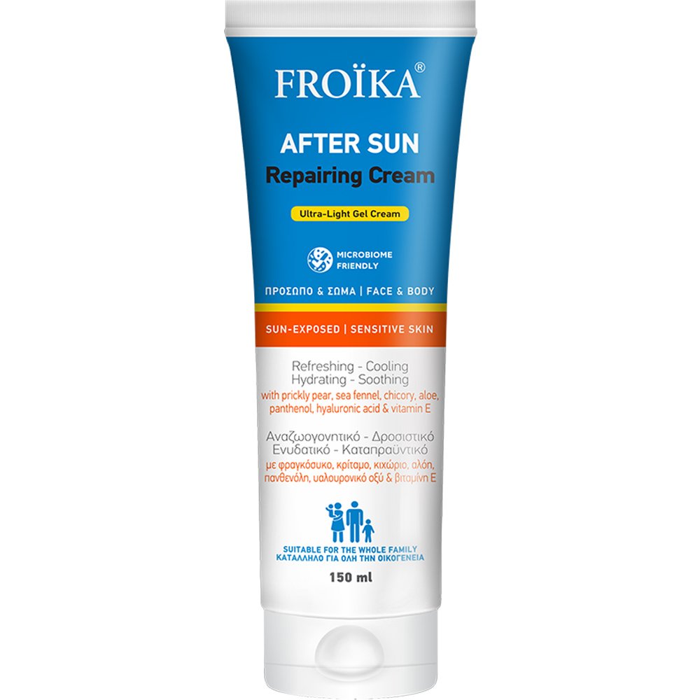 Froika Froika After Sun Repairing Ultra-Light Gel Cream Ενυδατική Κρέμα για Πρόσωπο & Σώμα για Μετά τον Ήλιο Κατάλληλο για Όλη την Οικογένεια 150ml