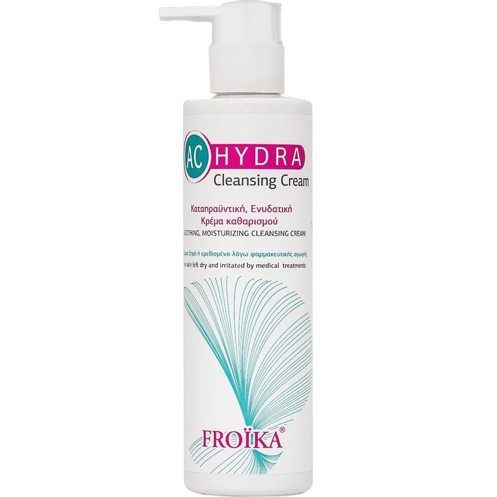 Froika Froika AC Hydra Cleansing Cream Καταπραϋντική & Ενυδατική Κρέμα Καθαρισμού με Αντλία για Ευαίσθητο Δέρμα που Υποβάλλεται σε Θεραπεία Κατά της Ακμής 200ml