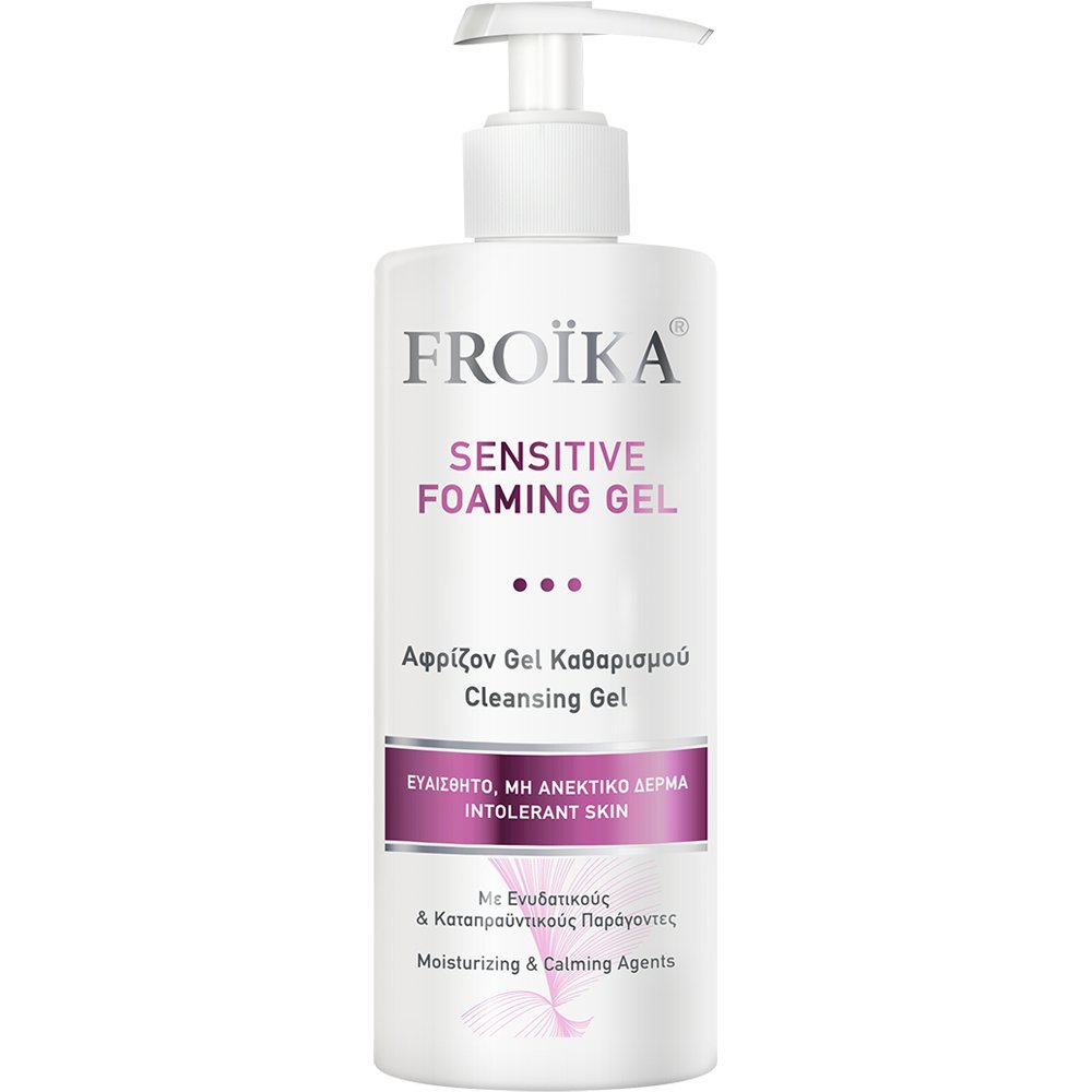 Froika Sensitive Foaming Cleansing Gel Ήπιο Αφρίζον Gel Καθαρισμού Καθημερινής Χρήσης Προσώπου & Σώματος με Ενυδατικούς & Καταπραϋντικούς Παράγοντες με Αντλία 400ml