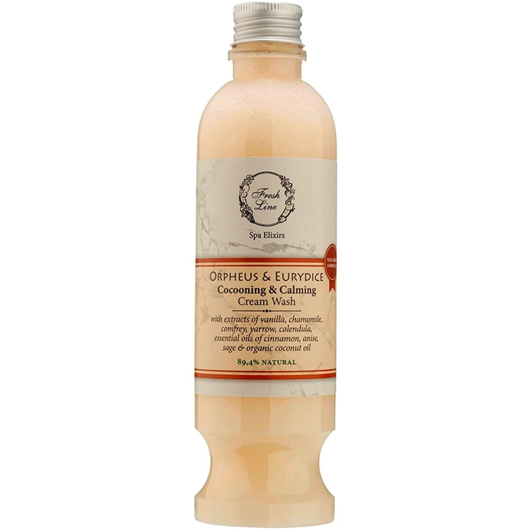 Fresh Line Spa Elixirs Orpheus & Eurydice Cocooning & Calming Cream Wash Αφρόλουτρο Σώματος με Αιθέρια Έλαια από από Κανέλα, Γλυκάνισο & Βιολογικό Λάδι Καρύδας για Χαλάρωση & Ηρεμία 250ml