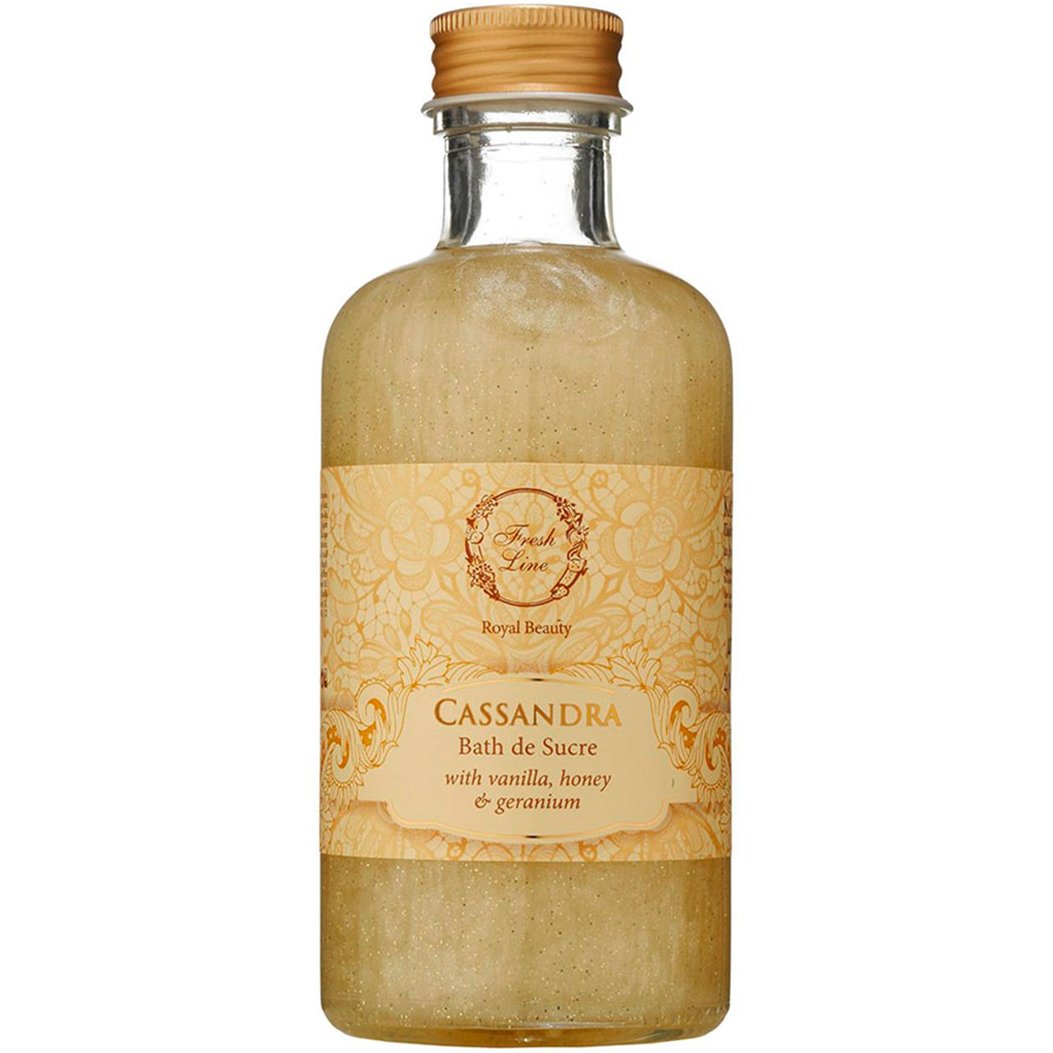 Fresh Line Royal Beauty Cassandra Bath de Sucre Πολυτελές Αφρόλουτρο Κασσάνδρα Μεταξένιας Υφής με Αισθησιακό, Γλυκό Άρωμα 200ml