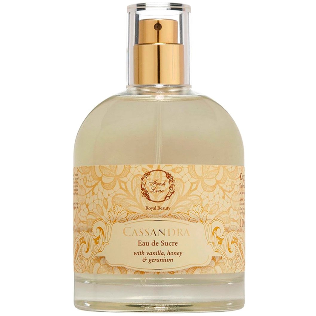 Fresh Line Royal Beauty Cassandra Eau de Sucre Splash Πολυτελές Άρωμα Σώματος Κασσάνδρα με Floral Νότες για Αίσθηση Κομψότητας, Γλυκύτητας & Ζεστασιάς 100ml