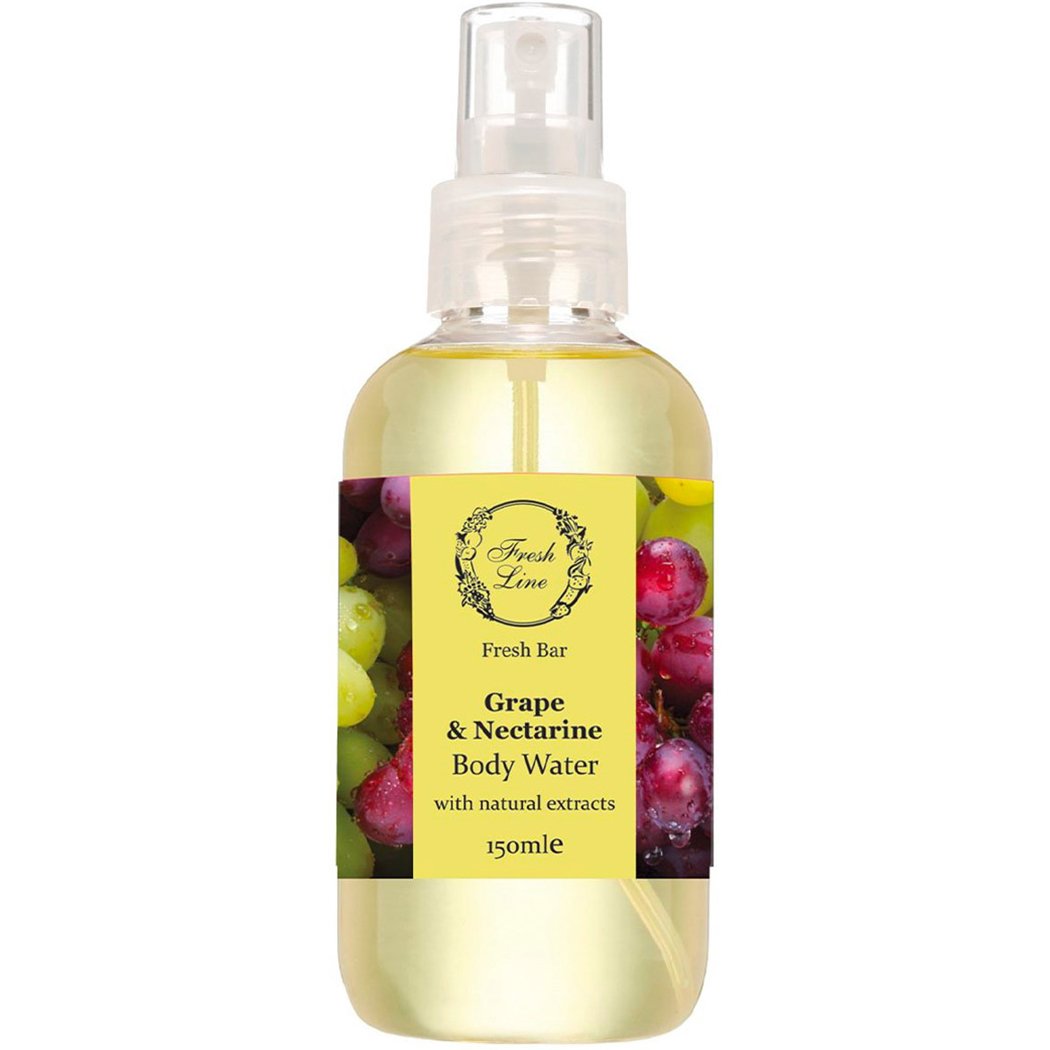 Fresh Line Fresh Bar Grape & Nectarine Body Water Δροσερό & Απολαυστικό Αρωματικό Νερό Σώματος Φυσικής Σύνθεσης με Σταφύλι & Νεκταρίνι 150ml