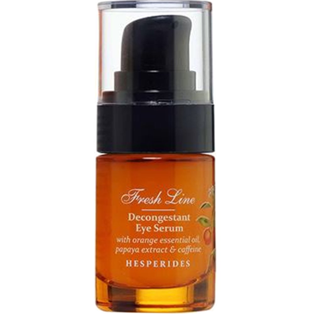 Fresh Line Face Remedies Hesperides Dark Circles & Puffiness Decongestant Eye Serum Αποσυμφορητικός Ορός Ματιών Εσπερίδες για Μαύρους Κύκλους & Πρήξιμο Χωρίς Άρωμα 15ml