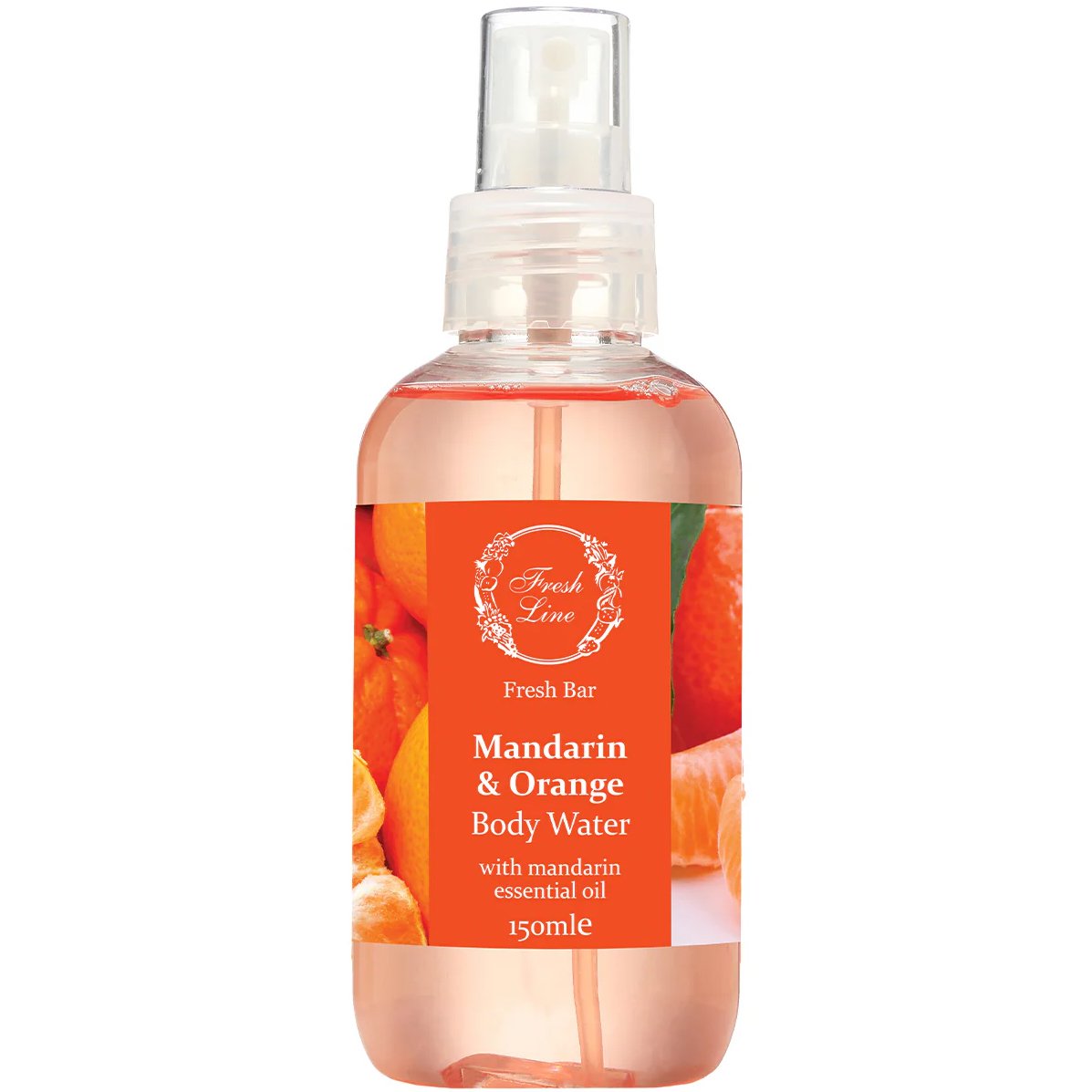 Fresh Line Fresh Bar Mandarin & Orange Body Water Δροσερό & Αναζωογονητικό Αρωματικό Νερό Σώματος Φυσικής Σύνθεσης με Μανταρίνι & Πορτοκάλι 150ml