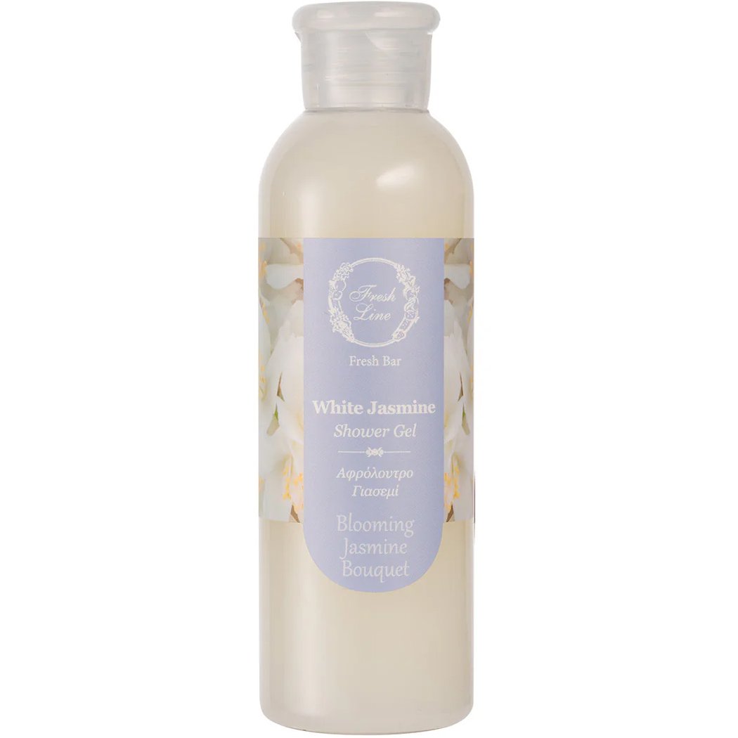 Fresh Line Fresh Bar White Jasmine Shower Gel Πολυτελές & Βελούδινο Αφρόλουτρο Σώματος Φυσικής Σύνθεσης με Γιασεμί 200ml - Blooming Jasmine Bouguet