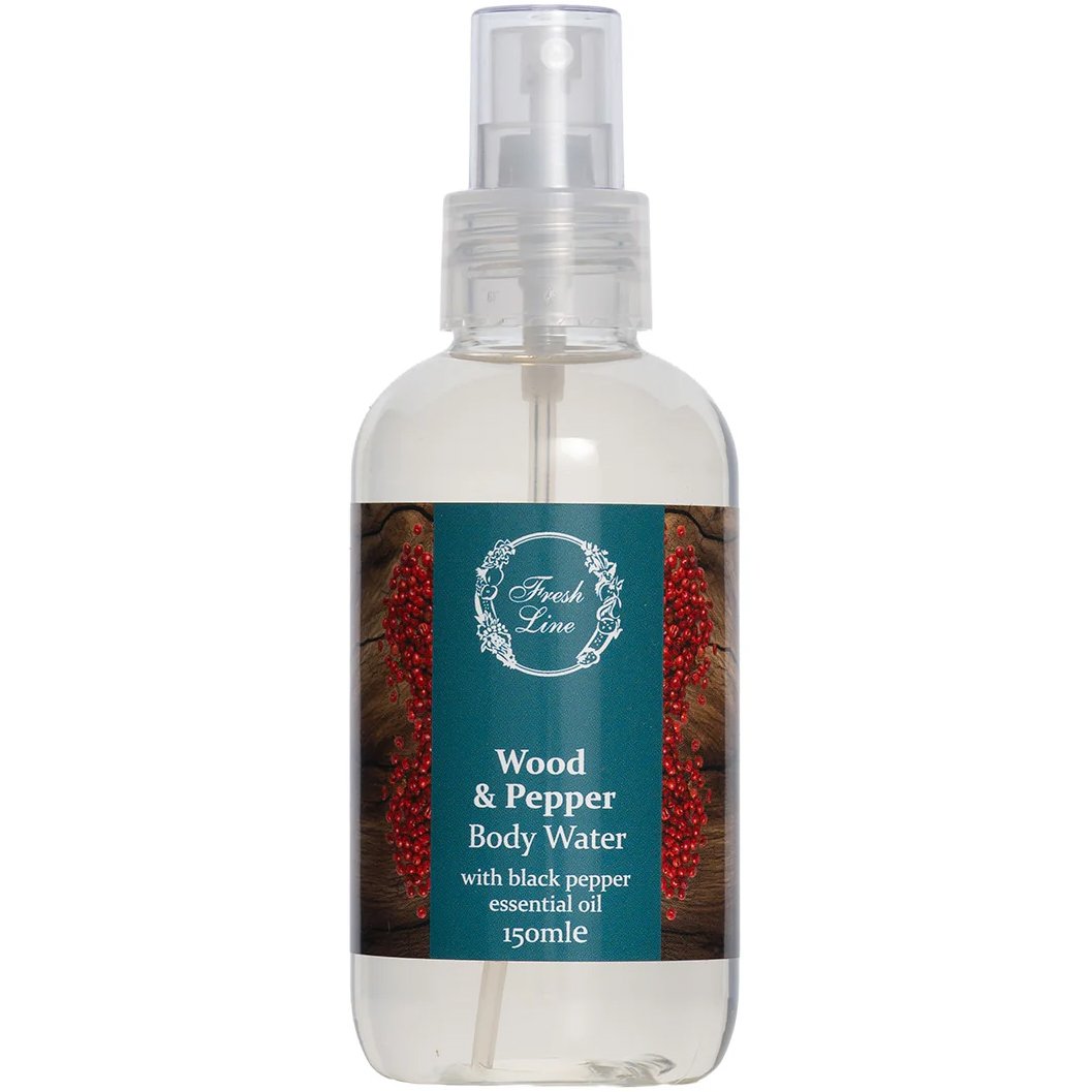 Fresh Line Wood & Pepper Body Water Εκλεπτυσμένο & Γήινο Αρωματικό Νερό Σώματος Φυσικής Σύνθεσης με Ξυλώδεις & Πικάντικες Νότες 150ml