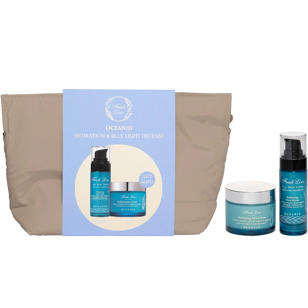 Fresh Line Face Remedies Oceanid Hydrating Face Serum 30ml & Δώρο Oceanid Hydrating Face Cream 50ml & Νεσεσέρ 1 Τεμάχιο