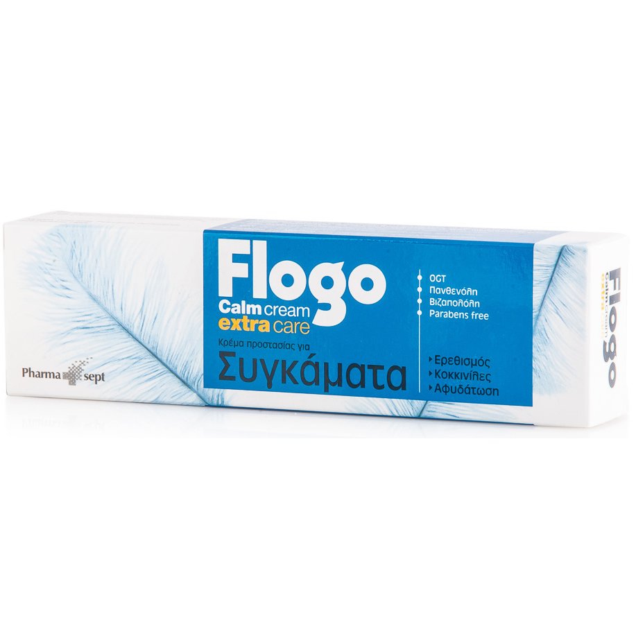 Pharmasept Flogo Calm Extra Care Κρέμα Κατά των Συγκαμάτων. Ανακουφίζει Άμεσα το Δέρμα από Συγκάματα, Φλογώσεις, Ερεθισμούς 50ml