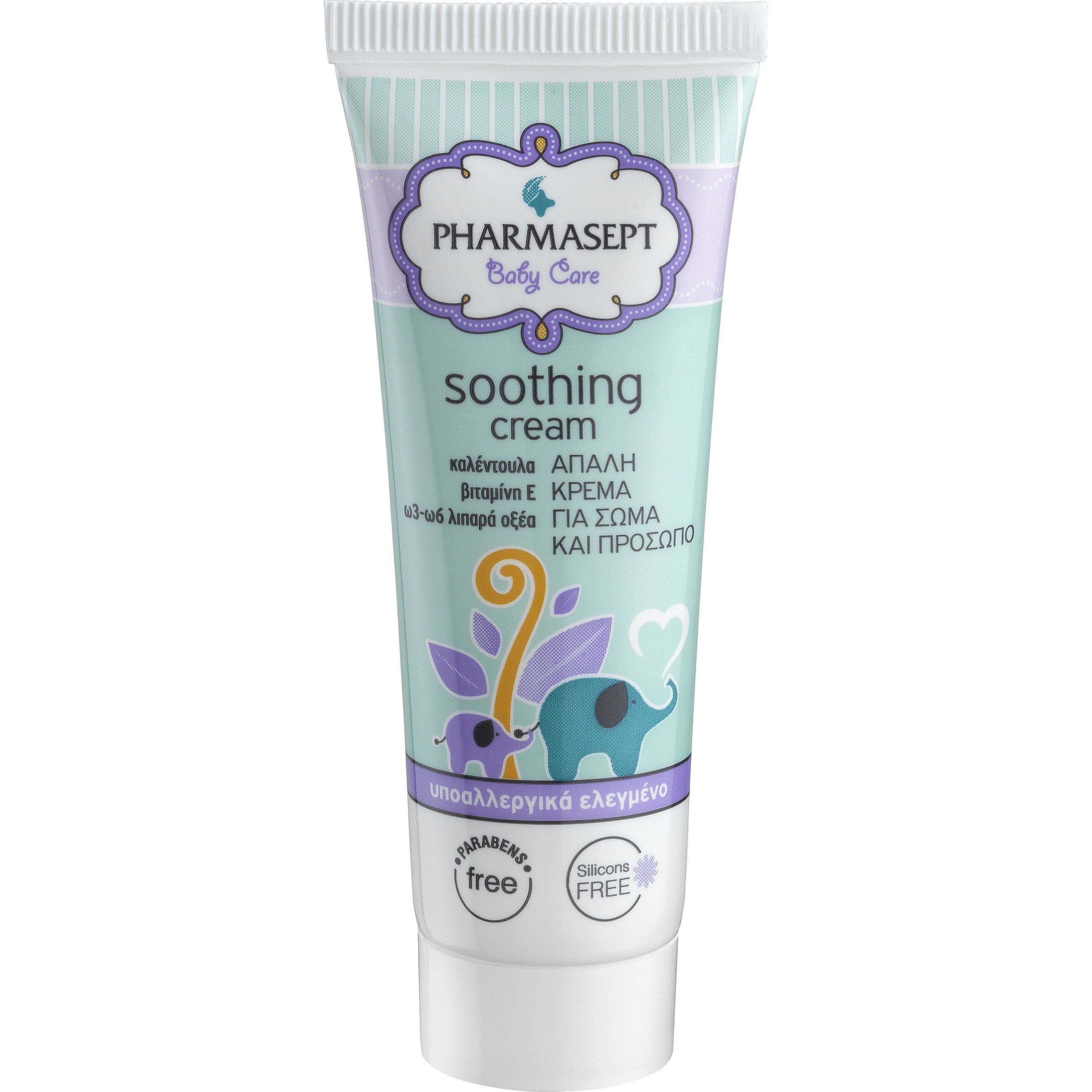 Pharmasept Tol velvet Baby Soothing Cream 100 % Φυσική Ενυδατική Κρέμα για το Πρόσωπο & το Σώμα του Μωρού 150ml
