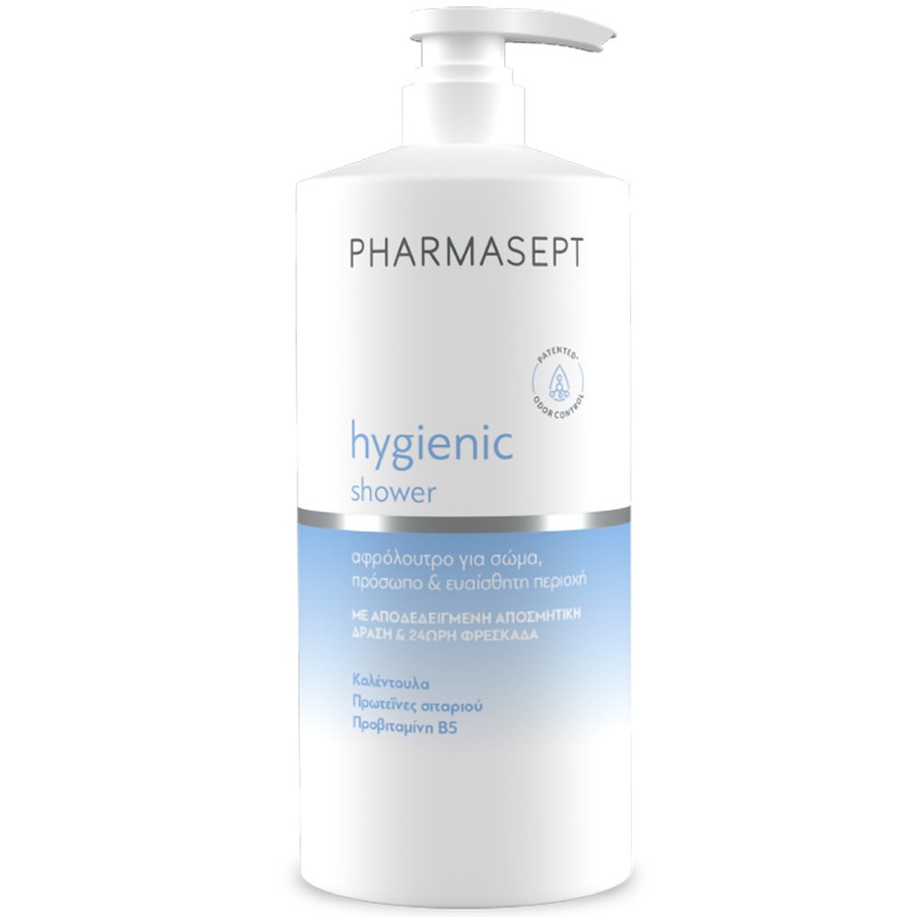 Pharmasept Hygienic Shower Αφρόλουτρο με Ήπια Αντισηπτική Δράση για Σώμα, Πρόσωπο & Ευαίσθητη Περιοχή 1L