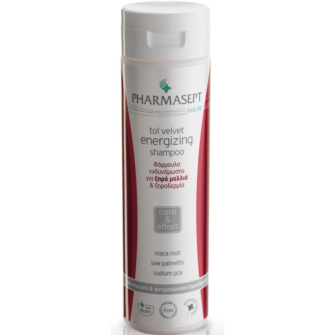 Pharmasept Tol Velvet Energizing Shampoo Δυναμωτικό Σαμπουάν για Ξηρά Μαλλιά που Ενεργοποιεί την Ανάπτυξη της Τρίχας 250ml