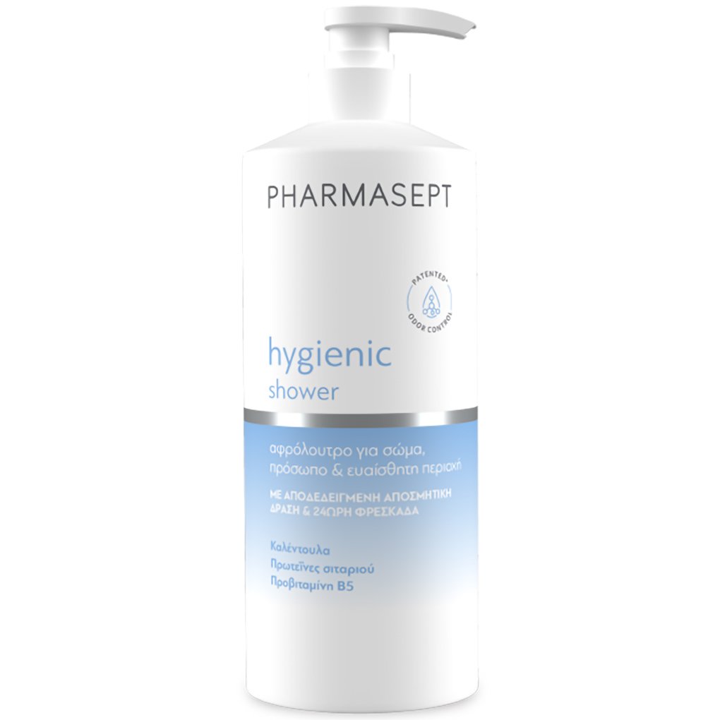 Pharmasept Hygienic Shower Αφρόλουτρο με Ήπια Αντισηπτική Δράση για Σώμα, Πρόσωπο & Ευαίσθητη Περιοχή 500ml