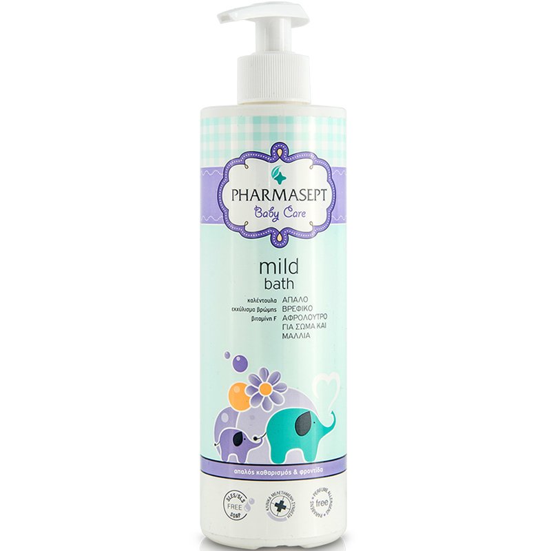 Pharmasept Tol Velvet Baby Mild Bath Παιδικό Αφρόλουτρο για Σώμα & Μαλλιά Χωρίς Αλκάλια ή Σαπούνι με Ουδέτερο pH7 500ml