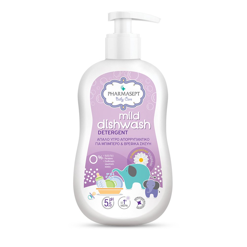 Pharmasept Mild Dishwash Detergent Απαλό Απορρυπαντικό για Μπιμπερό & Βρεφικά Σκεύη 400ml