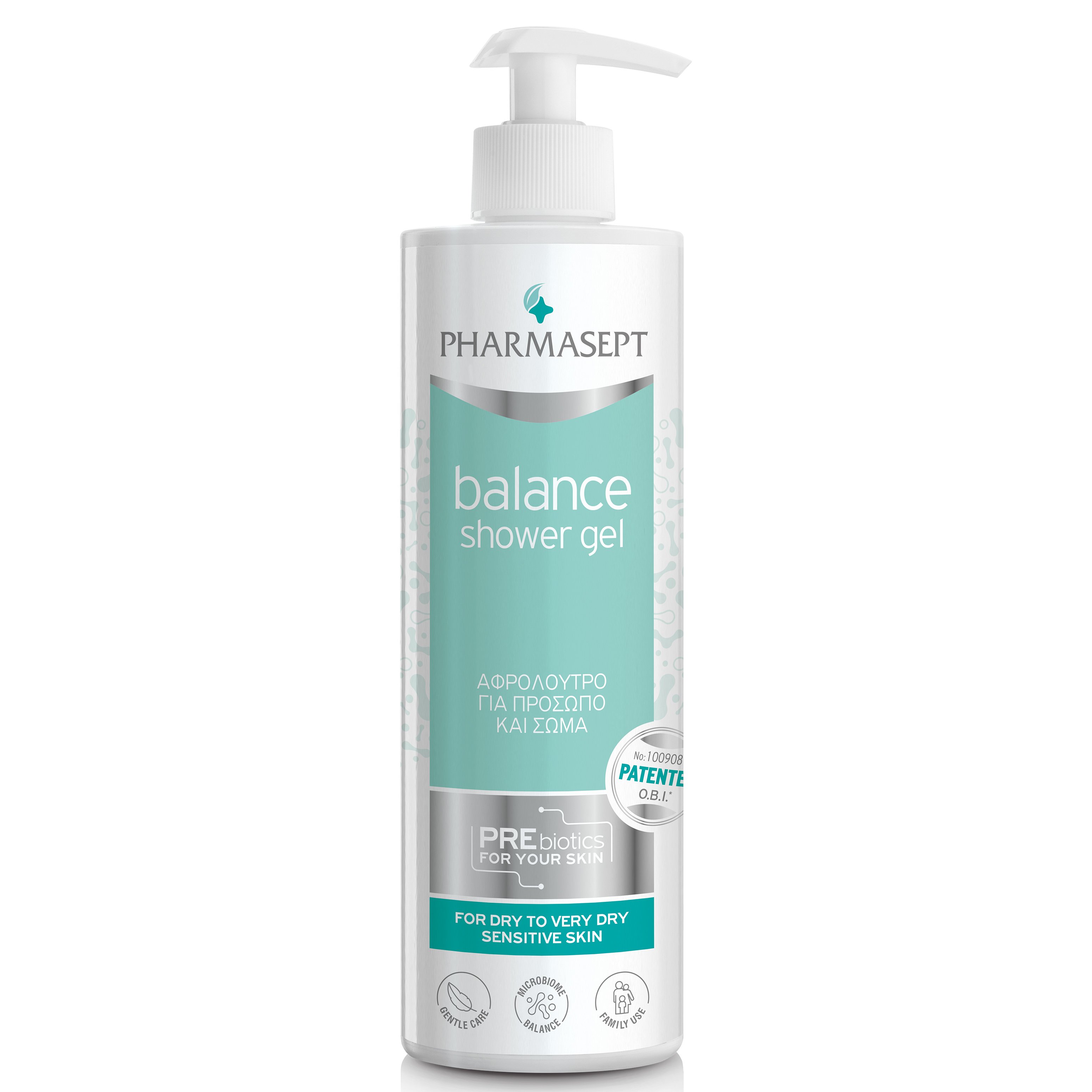 Pharmasept Balance Shower Gel Αφρόλουτρο Καθημερινής Χρήσης για Πρόσωπο & Σώμα 500ml