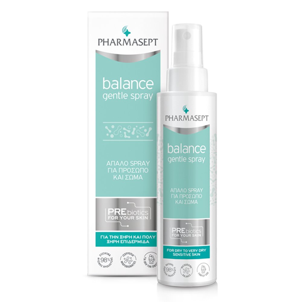 Pharmasept Balance Gentle Spray for Face & Body Απαλό Spray Καθημερινής Χρήσης για Πρόσωπο, Σώμα & Περιοχή Ντεκολτέ 100ml