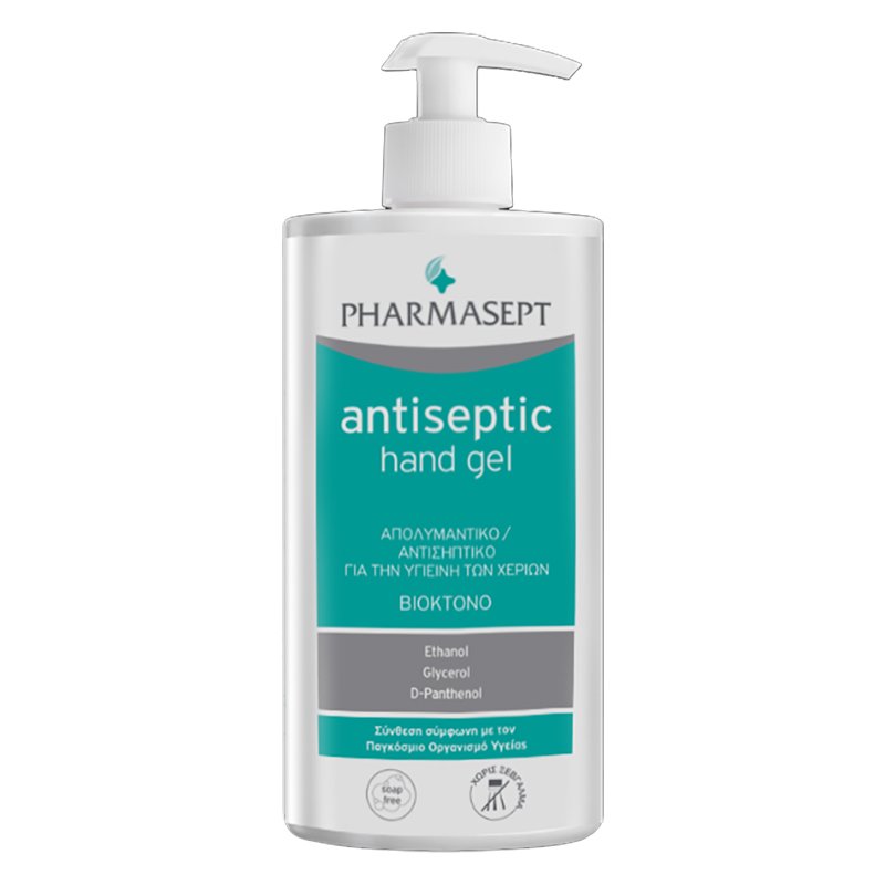 Pharmasept Antiseptic Hand Gel Αντισηπτικό Gel Χεριών με Αντλία 1lt
