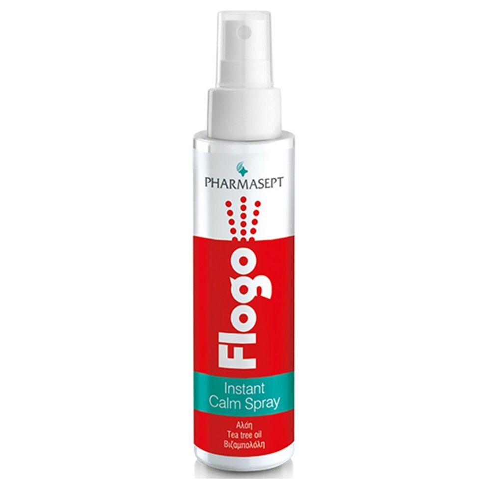 Pharmasept Flogo Instant Calm, Spray για Πρόσωπο & Σώμα για Ανακούφιση Από Ερεθισμούς, Κοκκινίλες & Επιφανειακά Εγκαύματα 100ml